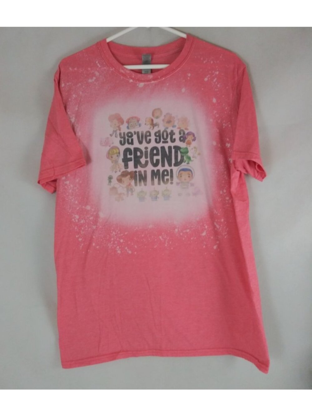 Gildan Softstyle Disney Toy Story You've Got A Friend In Me Pink T-Shirt Large